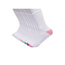 Girls Cushioned Crew Socks, 10-Pack, Sizes S (6-10.5) - L (4-10)-1