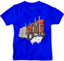 Big Rig Power Truck T-Shirt for Boys – Bold Blue Graphic Tee | Youth Sizes-1