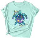 Celestial Turtle Nature Kids T-Shirt – Eco-Inspired Graphic Tee for Girls & Boys | Youth Sizes-1
