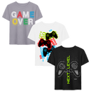 Boys 3-Pack Next Level Graphic Tee Sizes 4-18-1