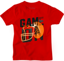 Game On Football Helmet T-Shirt for Boys – Red Sports Graphic Tee | Youth Sizes-1