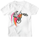 BMX Stunt Rider T-Shirt for Boys – White Extreme Sports Graphic Tee | Youth Sizes-1