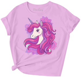 Magical Unicorn Princess Kids T-Shirt – Lavender Fantasy Tee for Girls | Youth Sizes