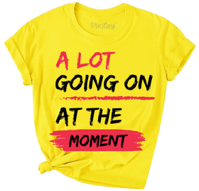 Buy yellow A Lot Going On Boys And Girls Short Sleeve T-Shirt