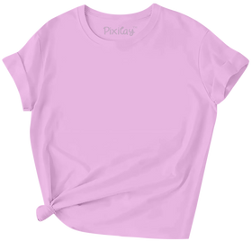 Buy purple Girls Solid Color Short Sleeve T-Shirt