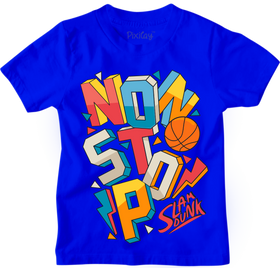 Buy blue Basketball Nonstop Graphic Tee
