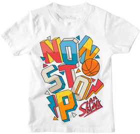 Buy white Basketball Nonstop Graphic Tee
