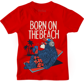 Buy red Born on the Beach Graphic Tee
