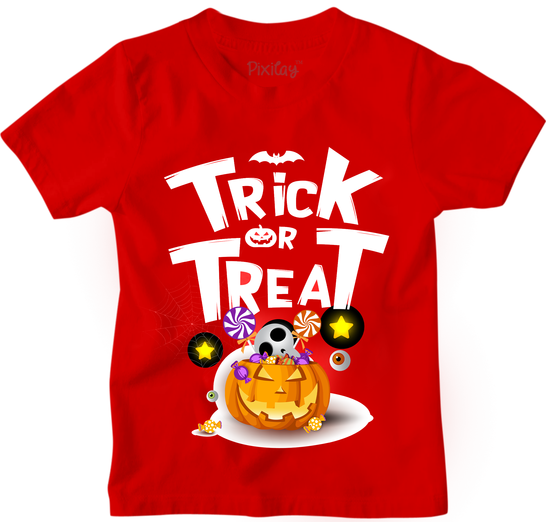 Buy red Boys Trick or Treat Graphic Tee