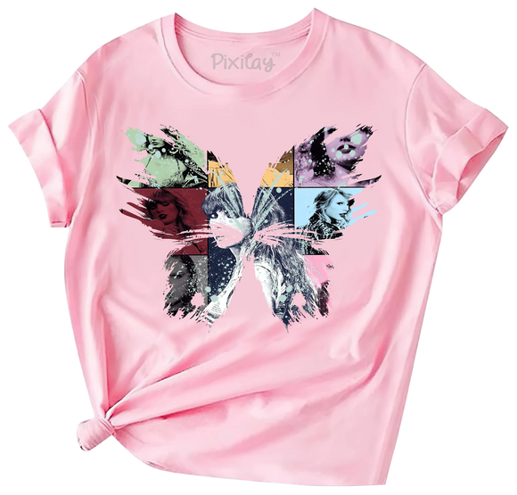 Butterfly Lover Girls Short Sleeve T-Shirt