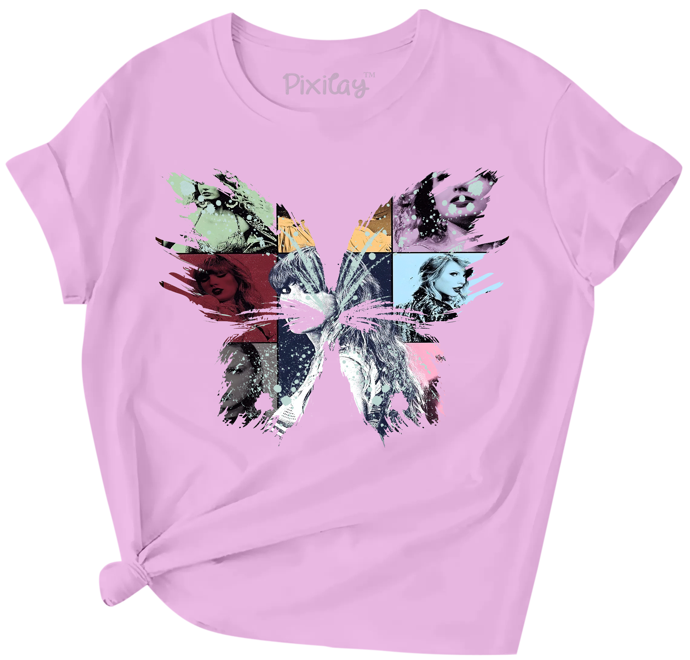 Buy purple Butterfly Lover Girls Short Sleeve T-Shirt