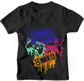 Kids Gaming Controllers Short Sleeve T-Shirt – Youth Sizes 4–18 | Bumbly Kids