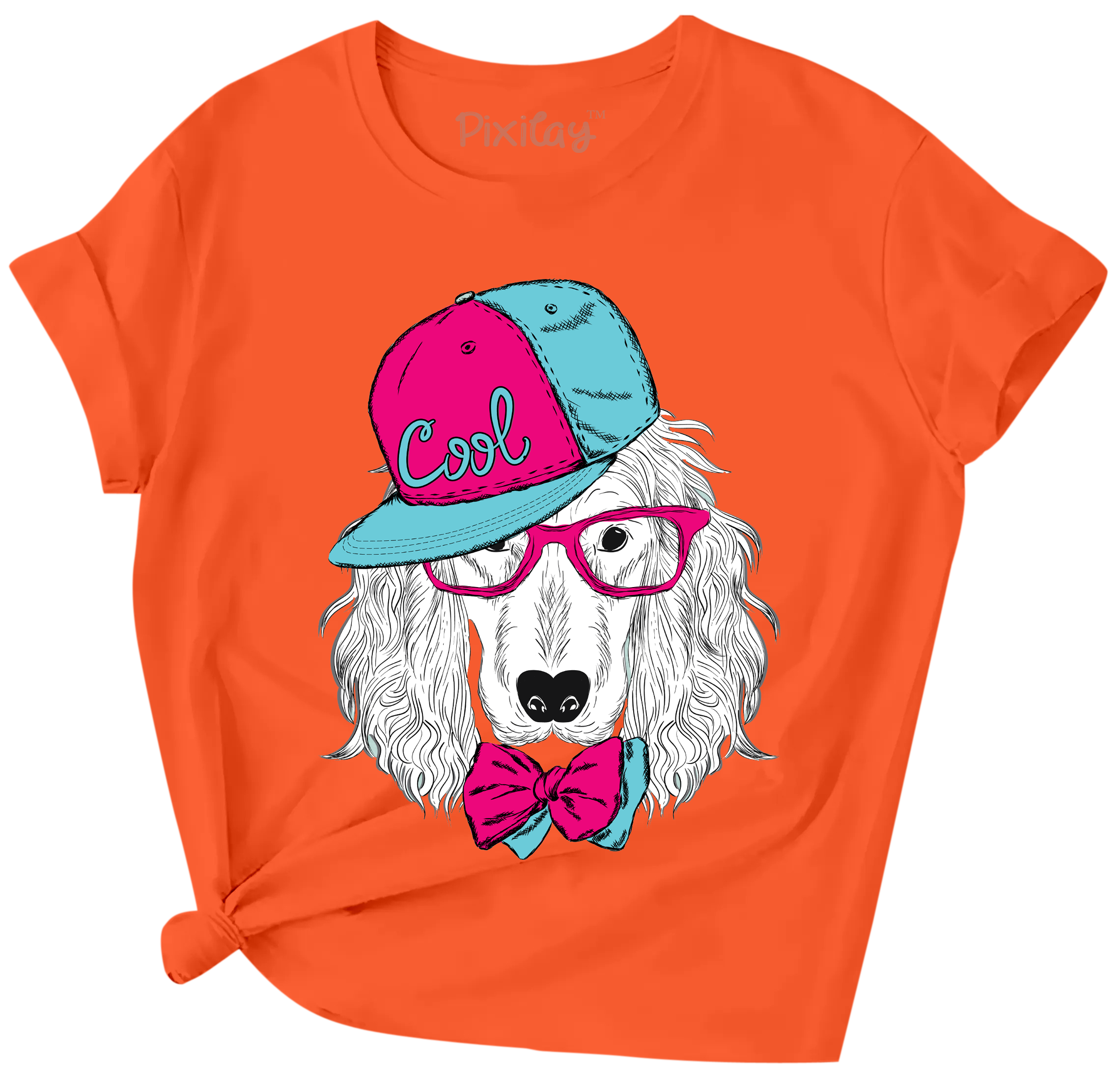 Buy orange Fashion Detective Girls Short Sleeve T-Shirt