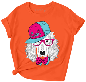 Buy orange Fashion Detective Girls Short Sleeve T-Shirt