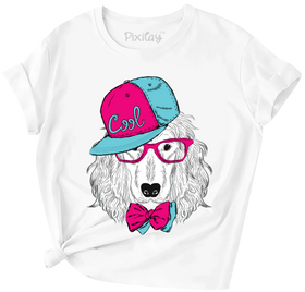 Buy white Fashion Detective Girls Short Sleeve T-Shirt