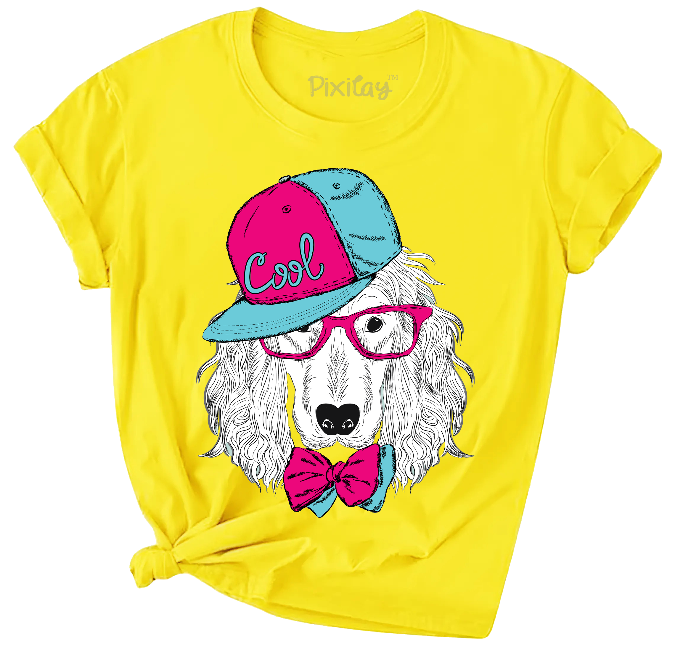 Buy yellow Fashion Detective Girls Short Sleeve T-Shirt