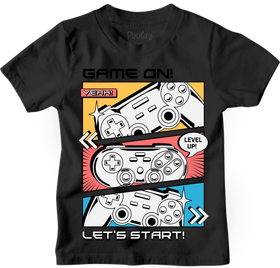 Buy black Game On Let&#39;s Start Graphic Tee