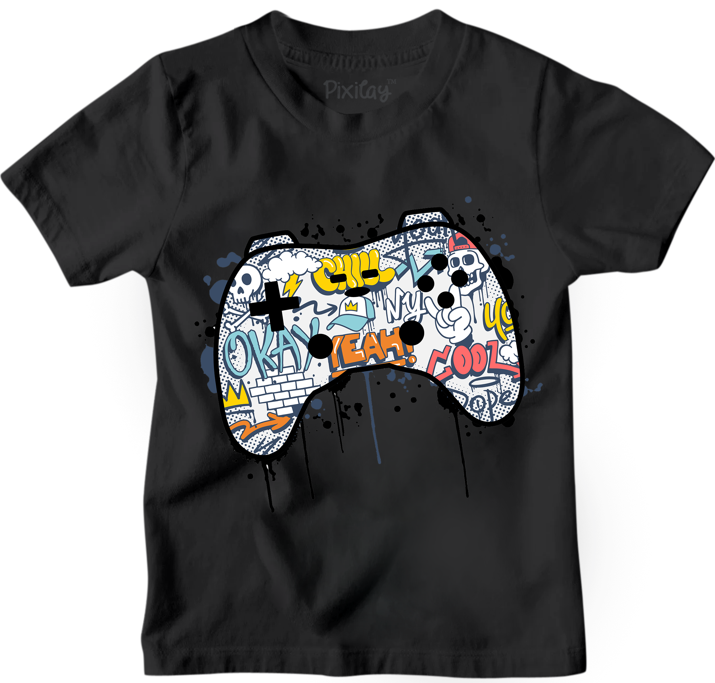 Buy black Gaming Controller Graphic Tee