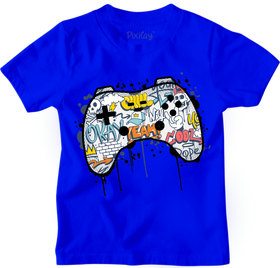 Buy blue Gaming Controller Graphic Tee