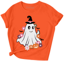 Girls Ghost Halloween Graphic Tee-1