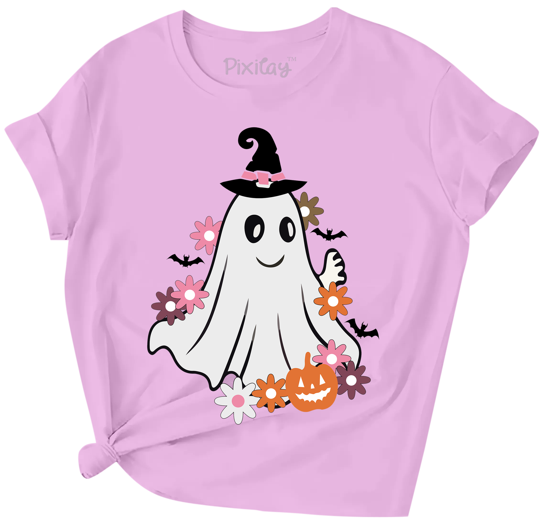 Girls Ghost Halloween Graphic Tee