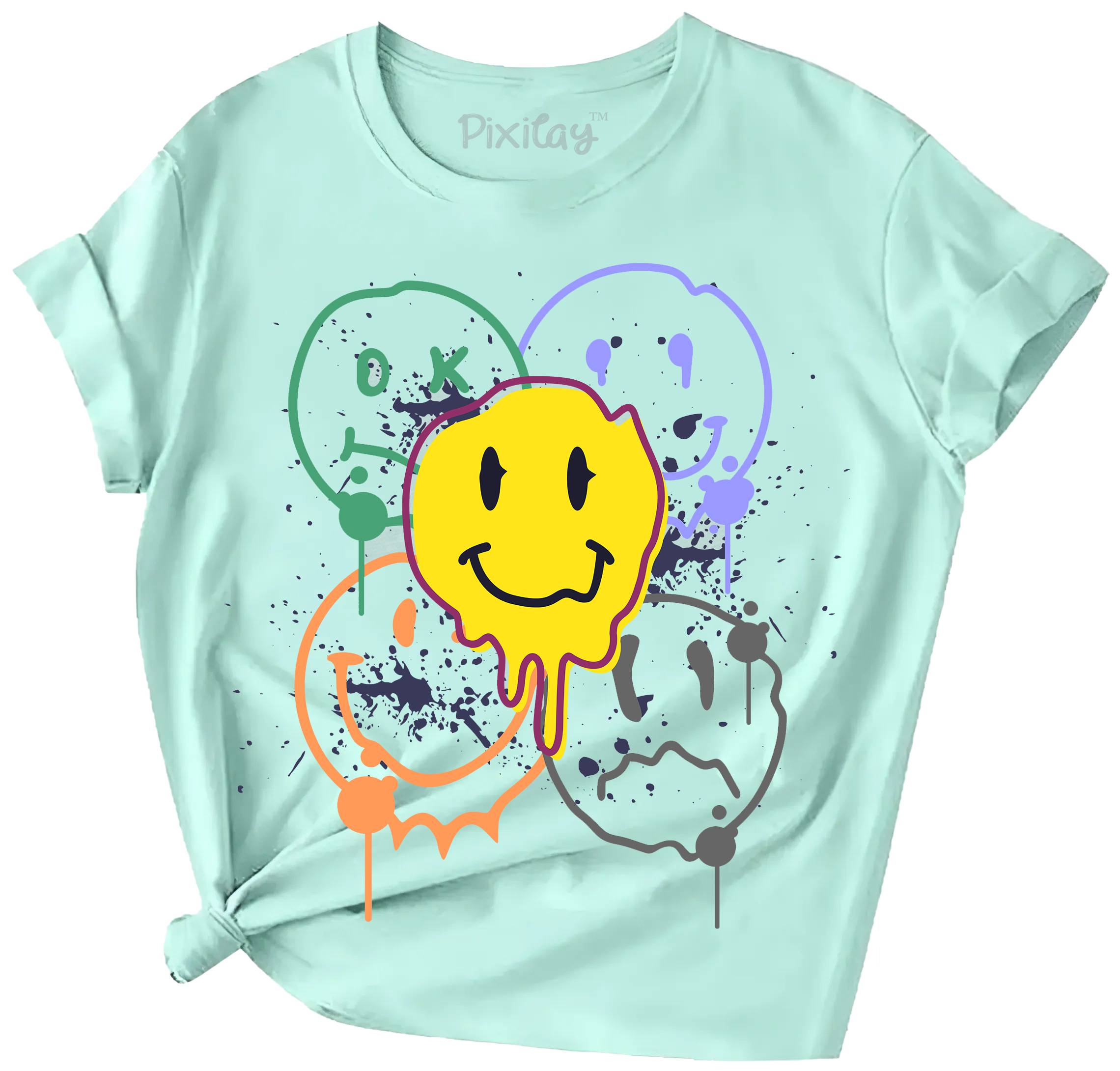 Buy cumulus Girls Smiley Face Short Sleeve T-Shirt
