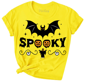 Girls Spooky Halloween Graphic Tee