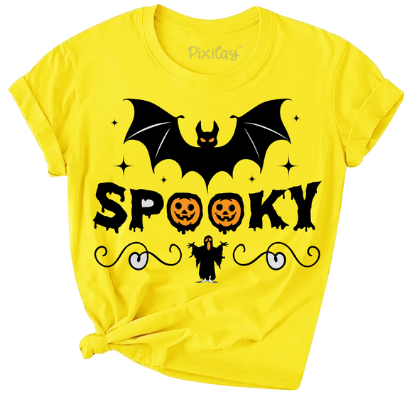 Girls Spooky Halloween Graphic Tee