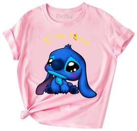 Buy pink I Am Lost Short Sleeve T-Shirt