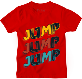 Buy red Jump Jump Jump Graphic Tee
