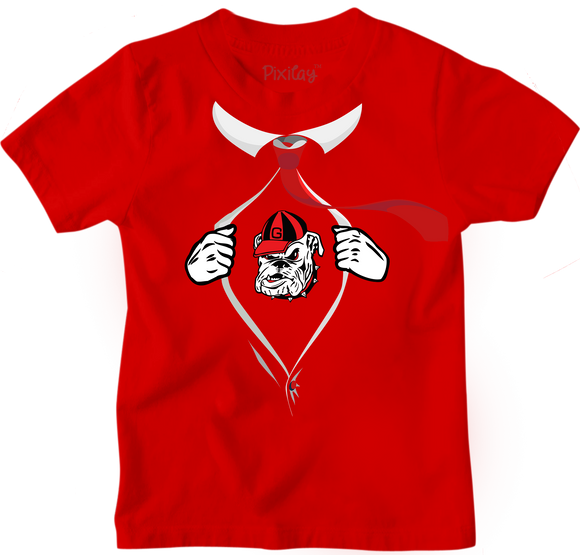 Kids GA Bulldogs Short Sleeve T-Shirt with Team Logo and Comfortable Fit for Everyday Wear
