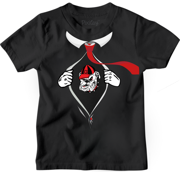 Kids GA Bulldogs Short Sleeve T-Shirt with Team Logo and Comfortable Fit for Everyday Wear