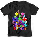 Kids Unisex Birthday Rainbow Short Sleeve T-Shirt-6