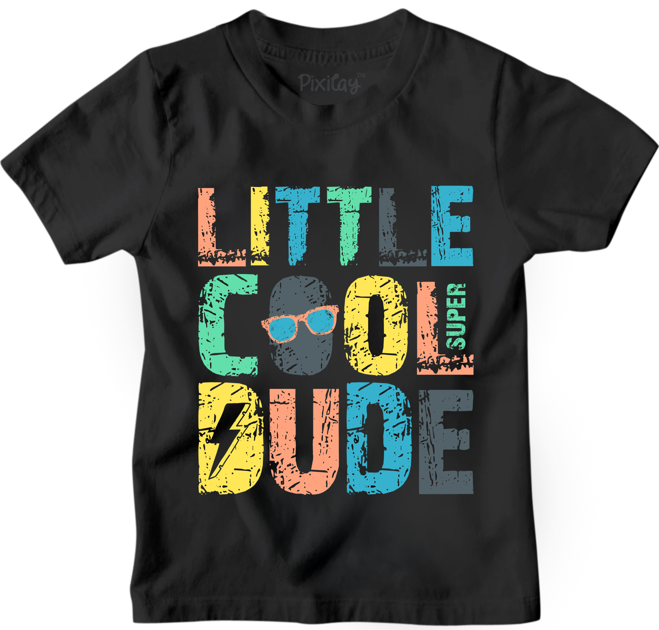 Buy black Little Cool Dude Graphic Tee