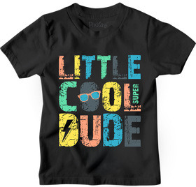 Buy black Little Cool Dude Graphic Tee