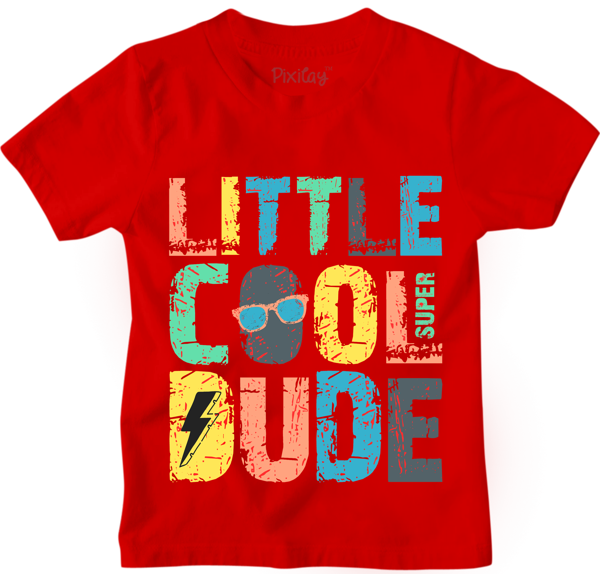 Buy red Little Cool Dude Graphic Tee