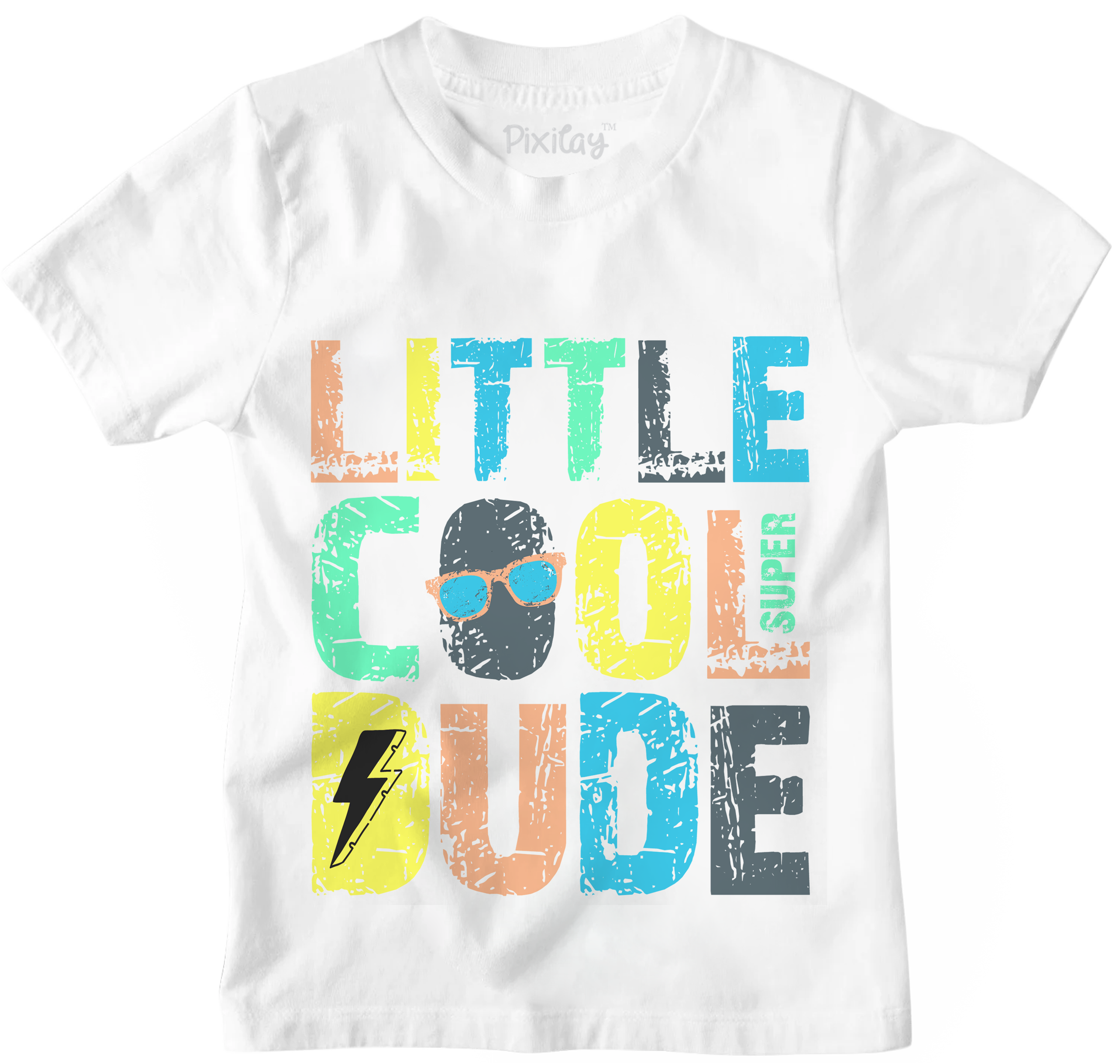 Buy white Little Cool Dude Graphic Tee