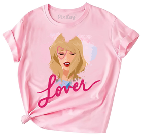 Buy pink Lover Short Sleeve T-Shirt