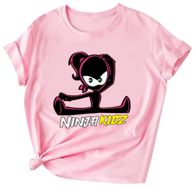 Ninja Kidz Graphic Tee, Cotton/Poly Blend T-Shirt for Kids