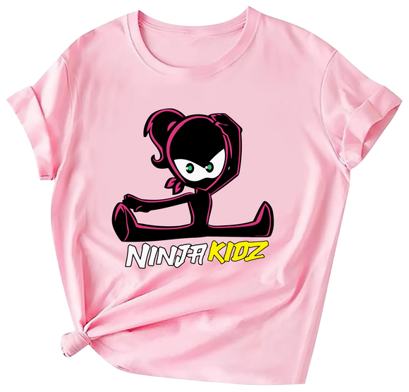 Ninja Kidz Graphic Tee, Cotton/Poly Blend T-Shirt for Kids