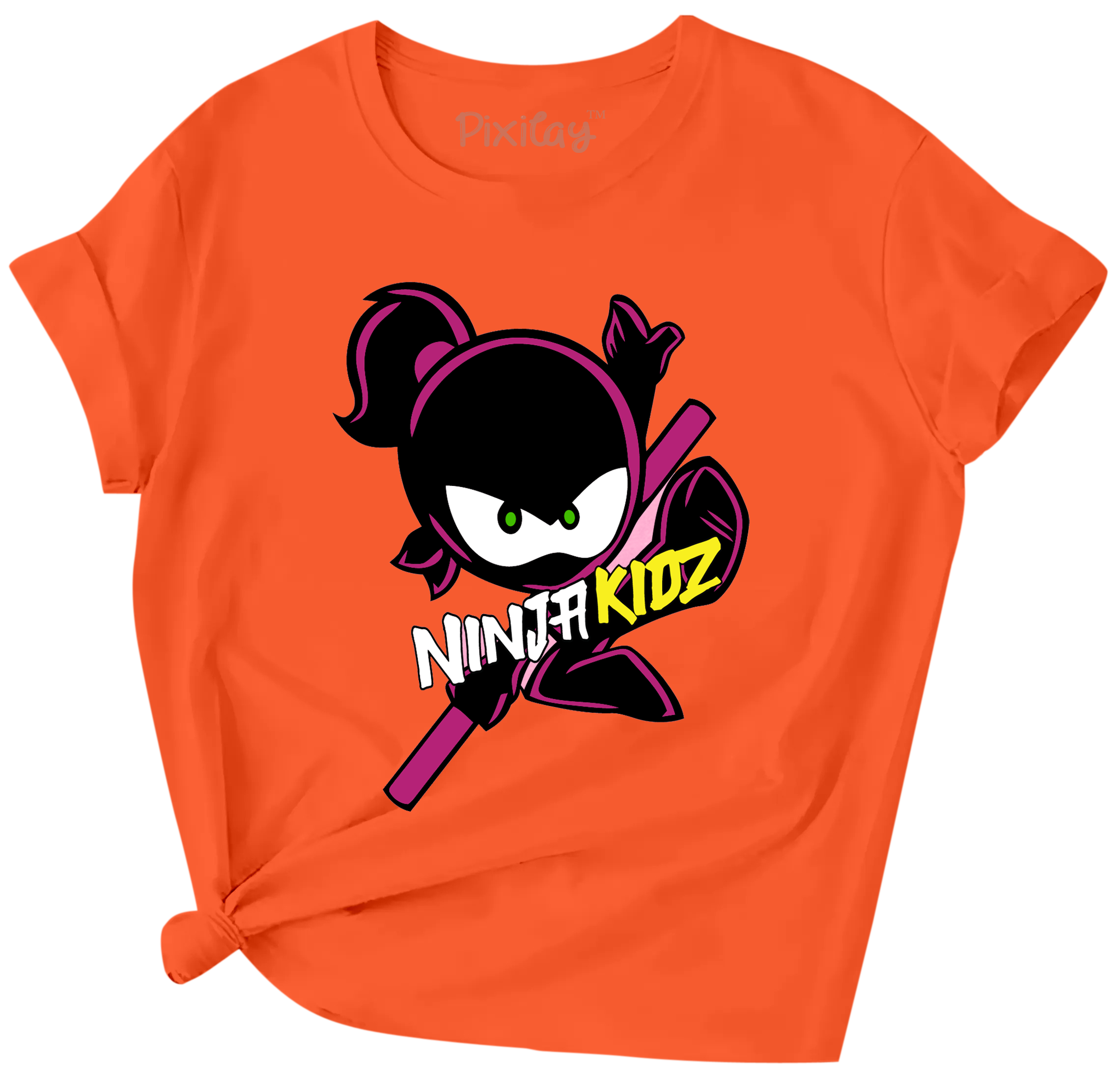 Buy orange Ninja Girls 13 Short Sleeve T-Shirt
