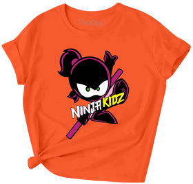 Buy orange Ninja Girls 13 Short Sleeve T-Shirt