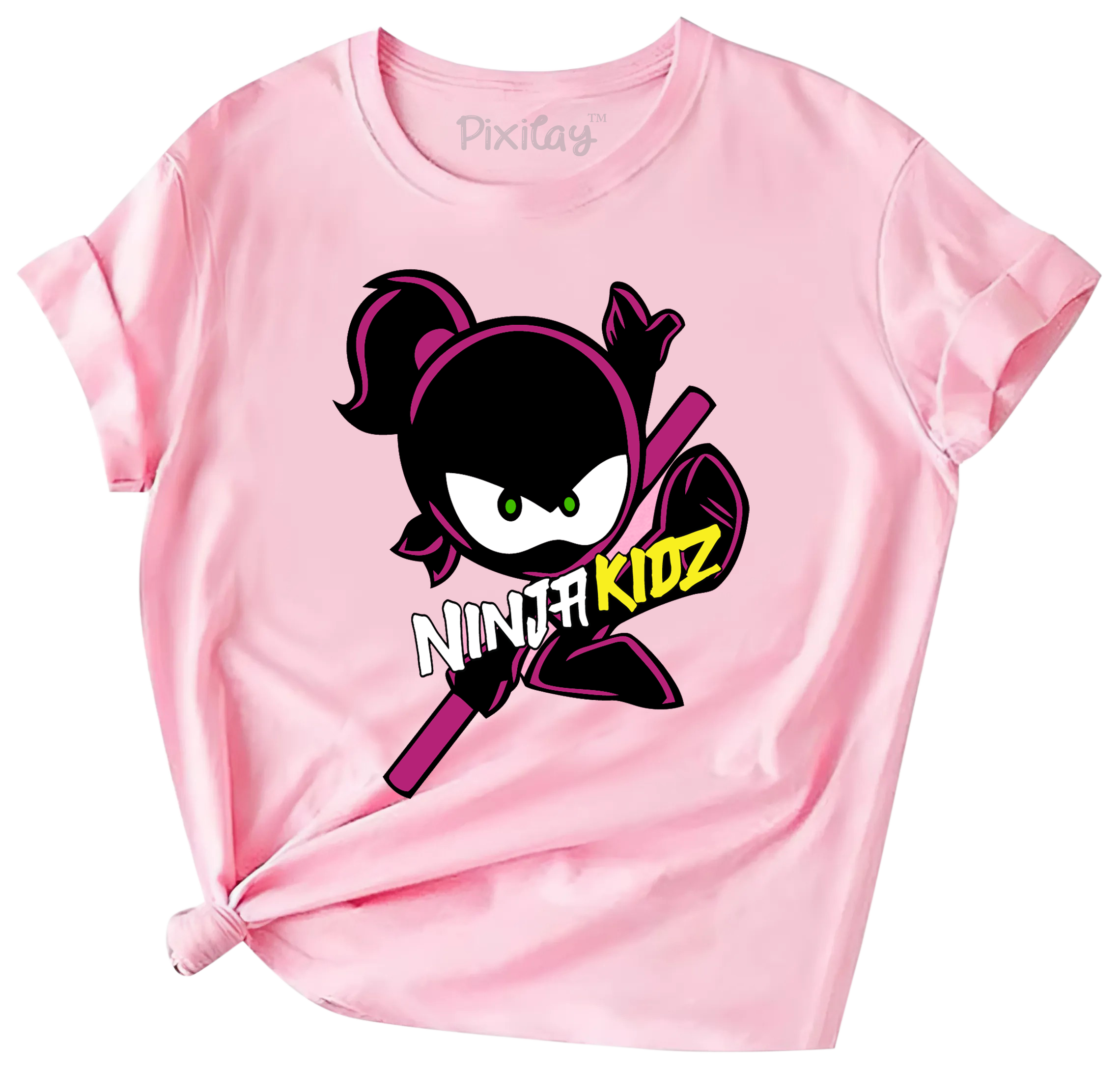 Buy pink Ninja Girls 13 Short Sleeve T-Shirt
