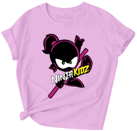 Buy purple Ninja Girls 13 Short Sleeve T-Shirt