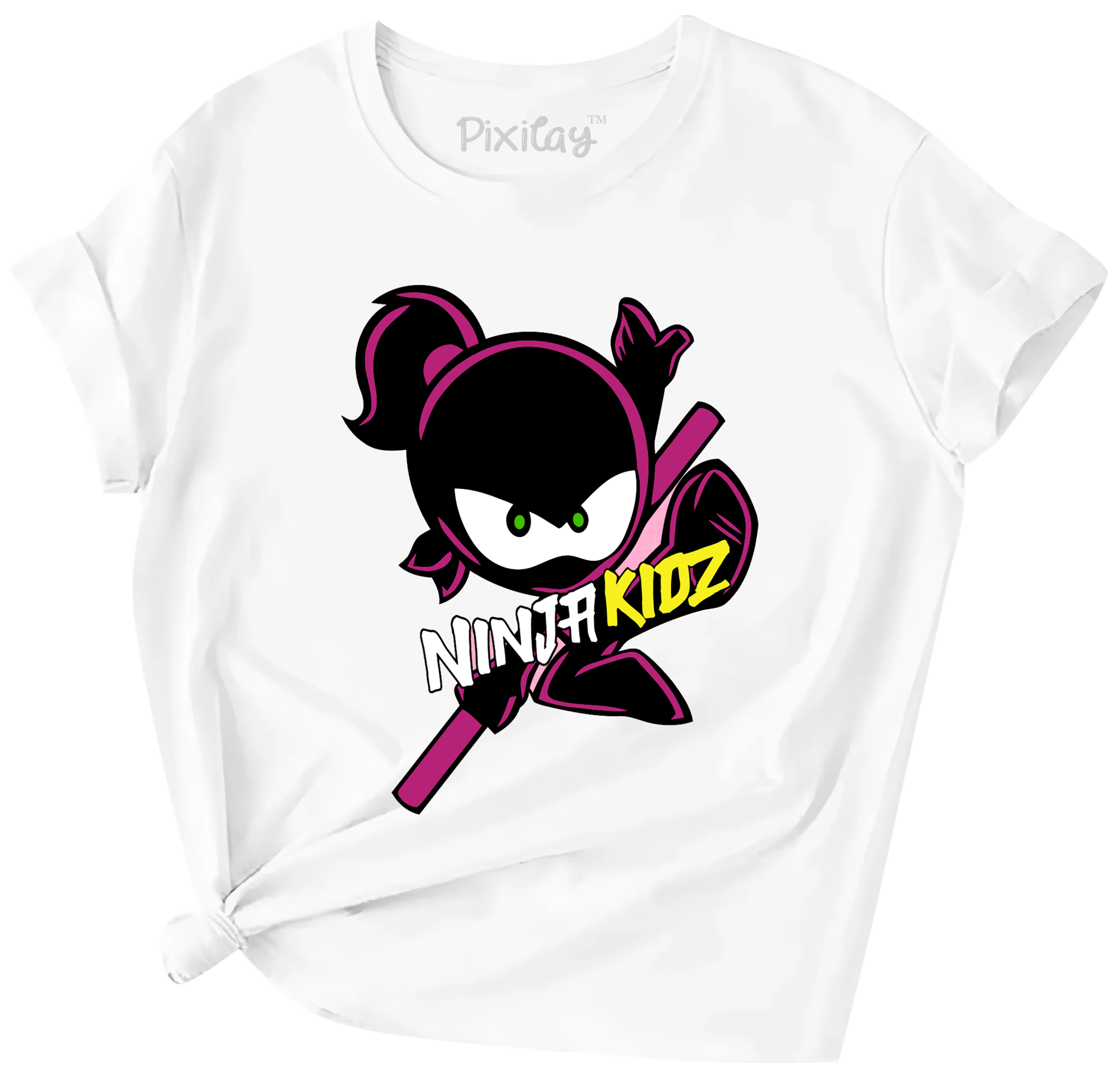 Buy white Ninja Girls 13 Short Sleeve T-Shirt