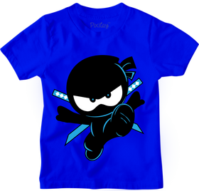 Ninja Kidz Graphic Tee, Cotton/Poly Blend Graphic T-Shirt for Kids