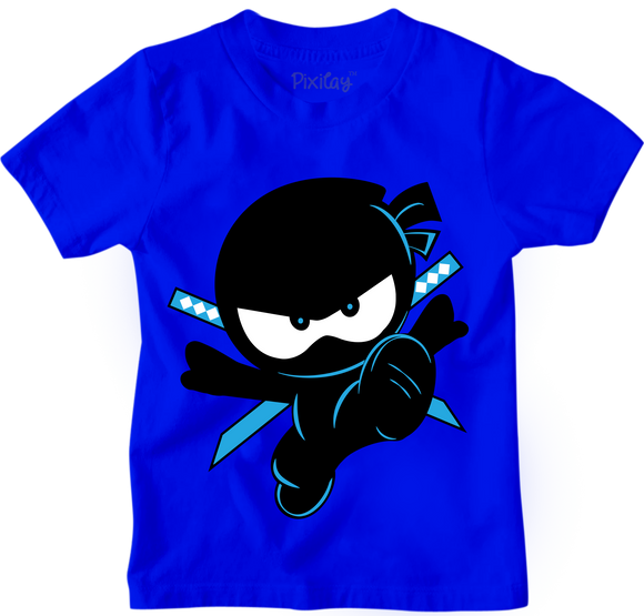 Ninja Kidz Graphic Tee, Cotton/Poly Blend Graphic T-Shirt for Kids
