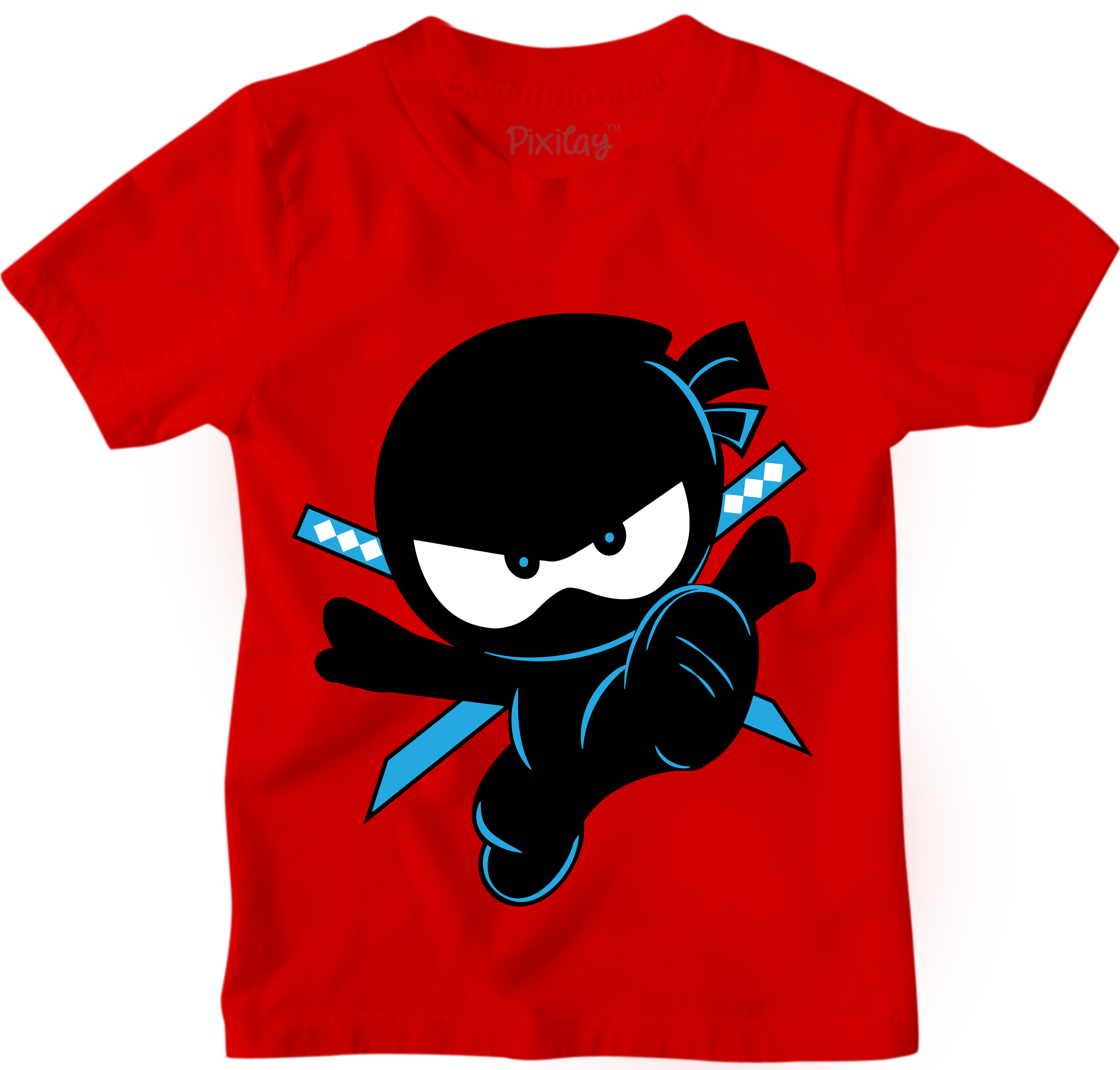 Buy red Ninja Kidz Graphic Tee, Cotton/Poly Blend Graphic T-Shirt for Kids