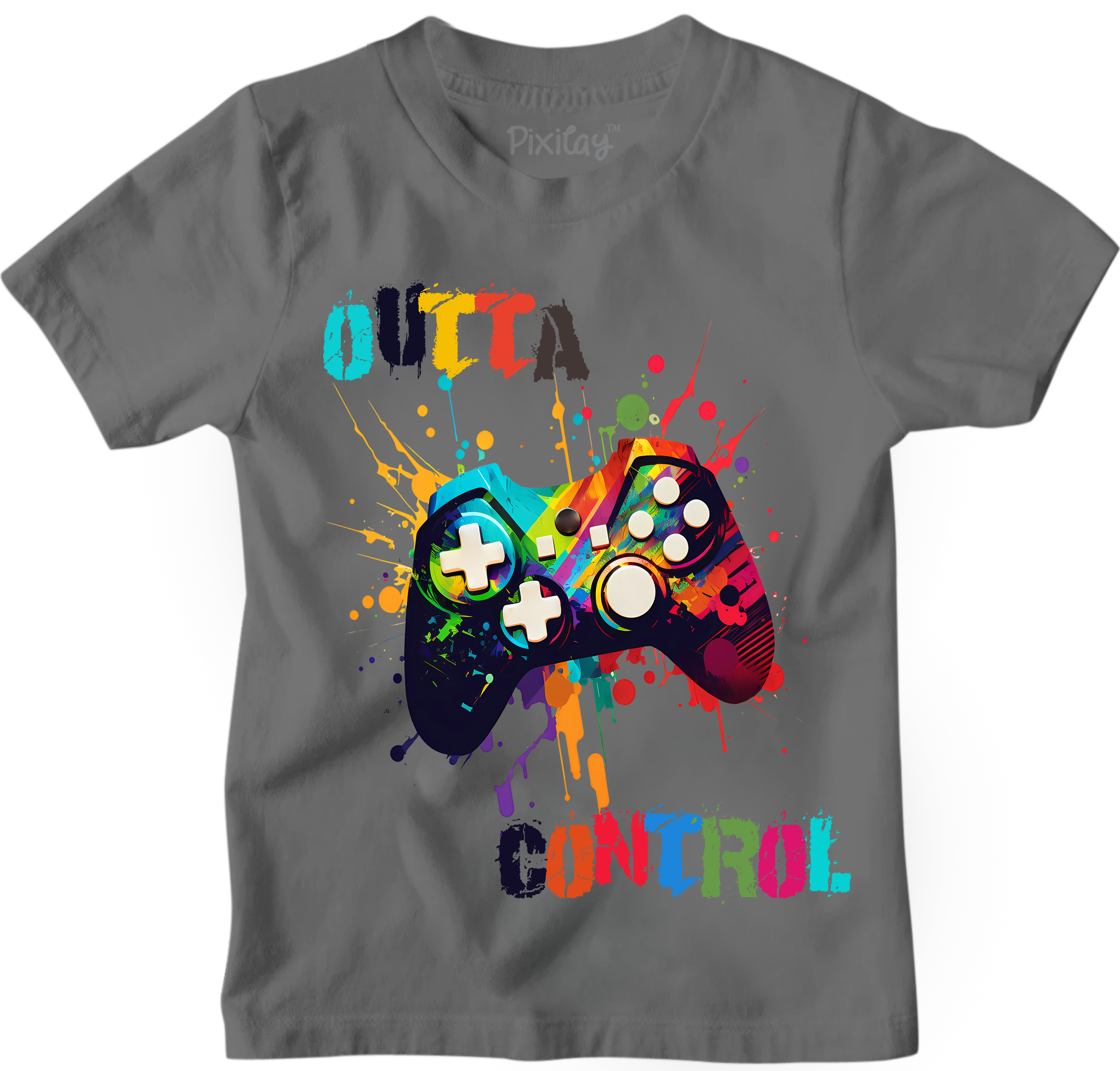 Buy gray Outta Control Boys T-Shirt