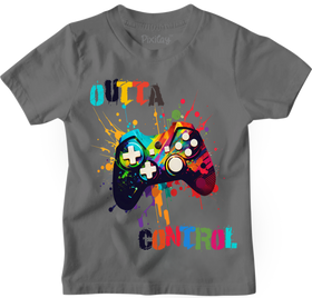 Buy gray Outta Control Boys T-Shirt